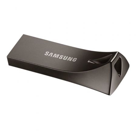 Samsung BAR Plus 128GB USB Flash Drive MUF-128BE4/APC - USB 3.1, Cuerpo Metálico, Resistente al Agua y Golpes, Titan Gray Samsung BAR Plus 128GB USB Flash Drive MUF-128BE4/APC - USB 3.1, Cuerpo Metálico, Resistente al Agua y Golpes, Titan Gray